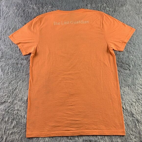 The Last Guardian Shirt Mens Small Orange Trico Boy Video Game Double Sided Tee - Picture 6 of 9